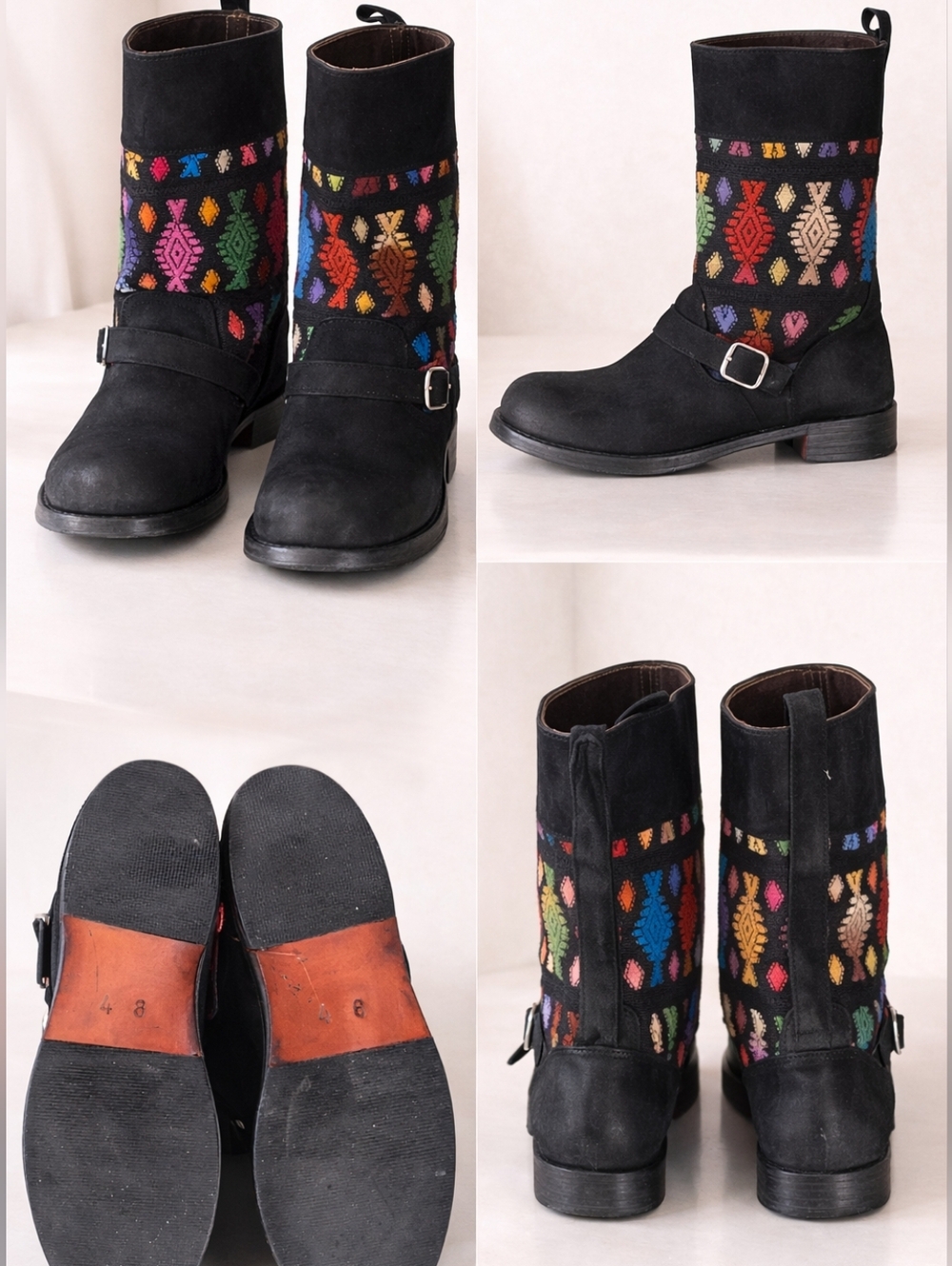 All GYPSIES + DEBUTANTES        Colorful Patterned Ankle Boots